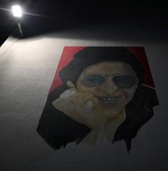 Mural de Héctor Lavoe en Cali, Colombia.