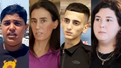 از چپ به راست: عبدالله، باتشوا یاهالومی، عبدالرحمن الاشقر و کریستینا اسی