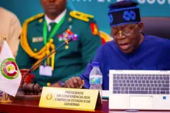Aworan aarẹ Bola Tinubu Naijiria to jẹ alaga ajọ Ecowas