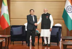 ၂၀၂၅ ခုနှစ်တုန်းက ဘန်ကောက်မှာ ဦးမင်းအောင်လှိုင်နဲ့ မိုဒီ တွေ့ဆုံခဲ့တဲ့မြင်ကွင်း