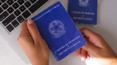 Foto da Carteira de Trabalho.