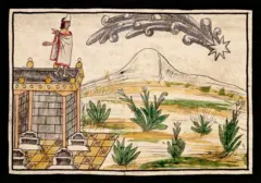 Moctezuma observando un cometa