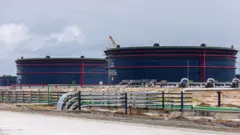 Gasoline storage tanks 