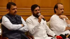देवेंद्र फडणवीस, एकनाथ शिंदे, अजित पवार