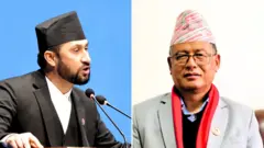 रवि लामिछाने र धनराज गुरुङ