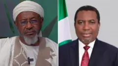 Hoton Sheikh Bashir da shugaban Inec Amupitan