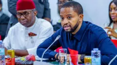 Mark Okoye, Managing Director of South East Development Commission, answering questions bifor di senate committee on SEDC on Tuesday, 9 June 2026.