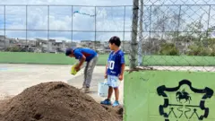 Niños en Barrio 18