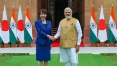 भारतीय प्रधानमन्त्री नरेन्द्र मोदी र जापानी प्रधानमन्त्री सनाए तकाइची