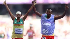 አትሌት ያየሽ ጌጤ በፓሪስ ፓራሊምፒክ 2024 በቲ11 ምድብ ወቅር ስታሸንፍ