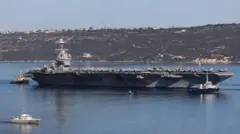 Los portaaviones USS Gerald Ford.