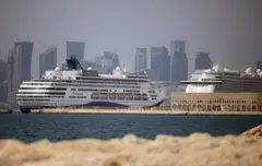 Navios de cruzeiro ficaram sem poder deixar porto de Doha, no Catar, após ataques
