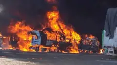 မူဆယ်၊ ကျင်စန်းကျော့နယ်စပ်ကုန်သွယ်ရေးဂိတ် လက်နက်ကြီးကျ