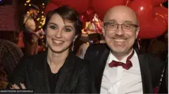 أناستاسيا شتينهوز ووالدها أوليكسي ريزنكوف