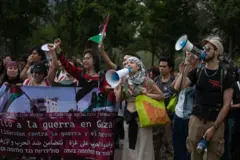 صورة للتظاهرات الجامعية في المكسيك