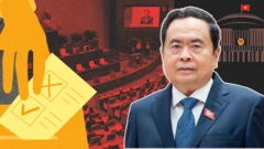 Ảnh minh họa: Chủ tịch Quốc hội Trần Thanh Mẫn và nghị trường Quốc hội