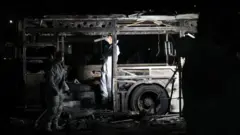 Один из взорвавшихся автобусов