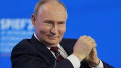 Putin no fórum de São Petersburgo