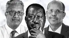 ኬንያዊ ራይላ ኦዲንጋ፡ ምኒስተር ጉዳያት ወጻኢ ጅቡቲ ማሕሙድ ዓሊ ዩሱፍን ምኒስተር ጉዳያት ወጻኢ ማዳጋስካር ነበር ሪቻርድ ራንድራያማንድራቶን