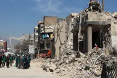 Destruição em Teerã