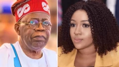 President Bola Tinubu and di suspended Minister Betta Edu