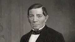 Una litografía de Benito Juárez García de 1900
