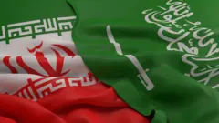 پرچم ایران و سعودی