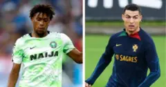 Aworan Iwobi ati Ronaldo