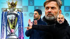 Premier League title race graphic 2024