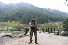 पहलगाम में तैनात भारतीय सैनिक