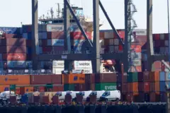 ABD'nin New Jersey eyaletindeki Newark Yük limanı 