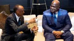 Perezida Paul Kagame na mugenzi we Félix Tshisekedi i New York muri Nzeri(9) 2019