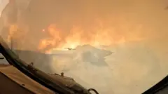 avion gasi požar