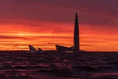 Centro Lakhta à noite