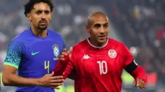 Le capitaine Wahbi Khazri (à droite) est optimiste quant à ses chances au Qatar.