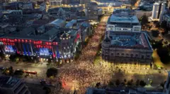 Demonstranti u centru Beograda