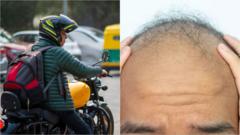 हेल्मेटमुळे केस गळतात का? हेल्मेटखाली साचलेल्या घामामुळे कोंडा होतो का?