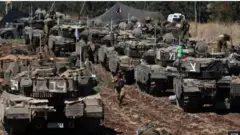 Awọn ọkọ ogun ti Isreali n ko jọ si bebe ẹnu ibode Lebanon