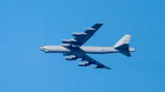 Un bombardero estadounidense B-52 Stratofortress avistado en los cielos del Reino Unido en marzo