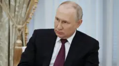 Perezida w'Uburusiya Vladimir Putin. Ifoto yo ku itariki ya 24 Kanama (8) mu 2023 
