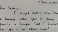 First page of the letter