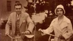 Elizabeth e seu marido aproveitam a lua de mel nas Bermudas