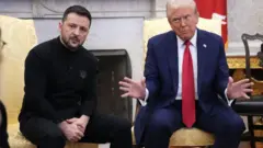 Зустріч Володимира Зеленського і Дональда Трампа у Білому домі в лютому  