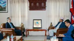  परराष्ट्रमन्त्री एनपी साउद र चिनियाा राजदूत