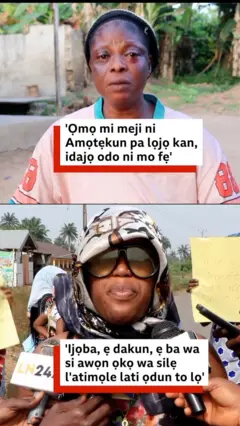 Awọn obinrin meji, ọkan de fila nigba ti ikeji we sikaafu