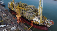 Plataforma da Petrobras em Campos