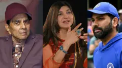 धर्मेंद, अलका याग्निक और रोहित शर्मा