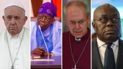 Pope Francis, President Tinubu, Rev. Justin Welby and President Nana Akufo-Addo