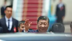 Presiden China Xi Jinping mengunjungi Vietnam, Hanoi - 14 April 2025.