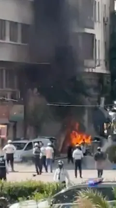 دو انفجار در دمشق همزمان با حضور مکرون - بمب‌های منفجر شده دست‌ساز بودند